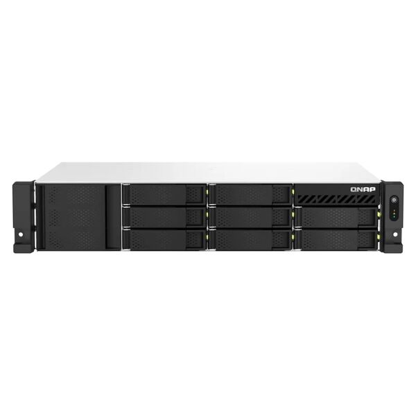 qnap server nas  ts-873aeu-rp armadio (2u) collegamento ethernet lan nero v1500b [ts-873aeu-rp-4g]