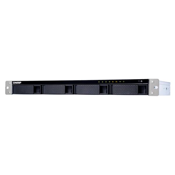 qnap server nas  ts-431xeu rack (1u) collegamento ethernet lan nero, acciaio inossidabile alpine al-314 [ts-431xeu-8g]