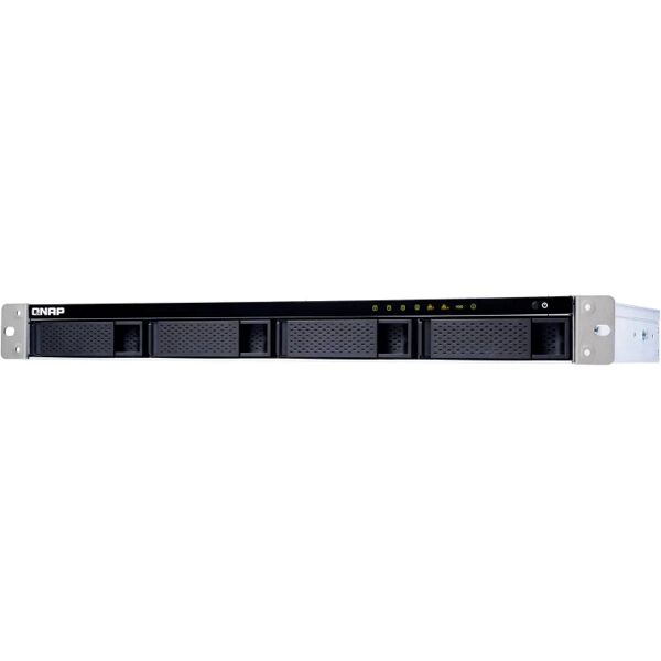 qnap server nas  ts-431xeu rack (1u) collegamento ethernet lan nero, acciaio inossidabile alpine al-314 [ts-431xeu-2g]