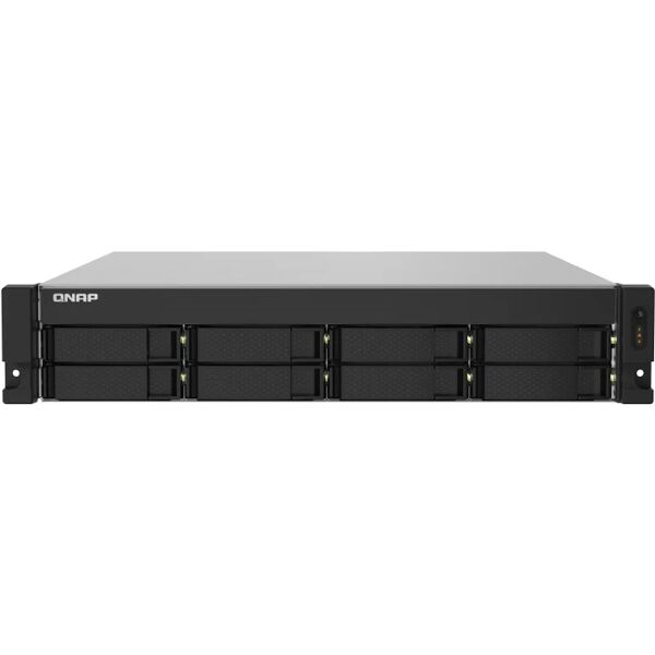 qnap server nas  ts-832pxu-rp armadio (2u) collegamento ethernet lan nero al324 [ts-832pxu-rp-4g]