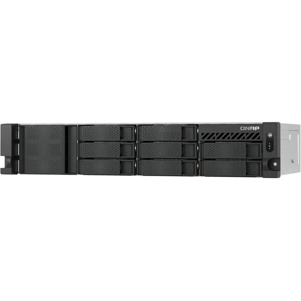 qnap server nas  ts-855eu-rp armadio (2u) collegamento ethernet lan nero c5125 [ts-855eu-8g]