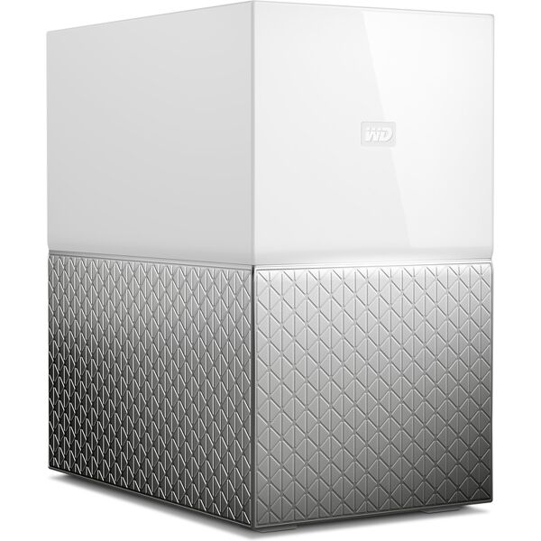 western digital my cloud home duo dispositivo di archiviazione cloud personale 8 tb collegamento ethernet lan bianco [wdbmut0080jwt-eesn]