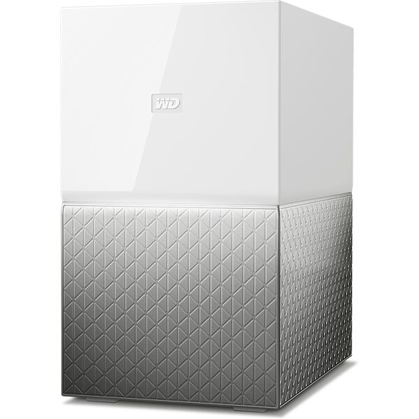 western digital my cloud home duo dispositivo di archiviazione cloud personale 4 tb collegamento ethernet lan grigio [wdbmut0040jwt-eesn]