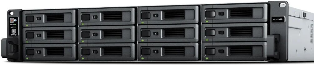 synology rackstation rs2423rp+ server nas e di archiviazione armadio (2u) collegamento ethernet lan nero, grigio v1780b [rs2423rp+]