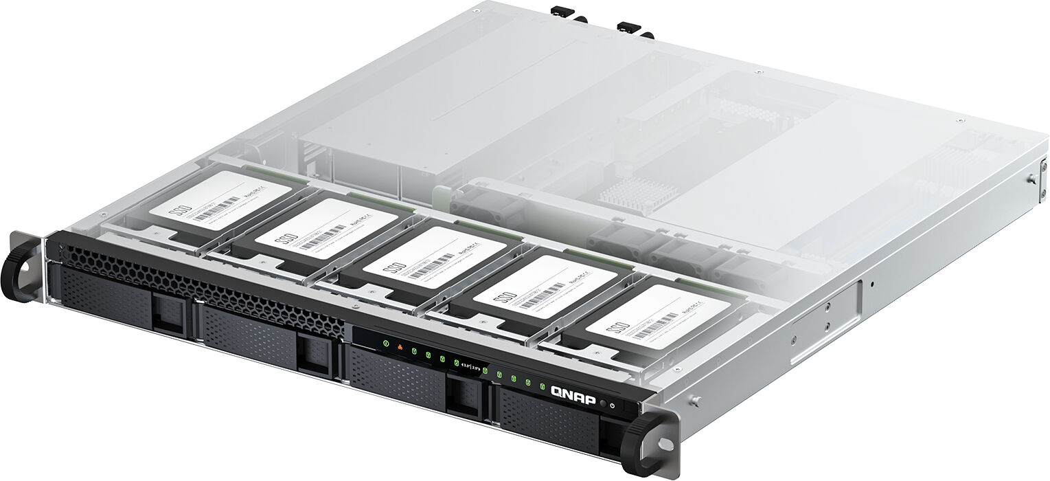 qnap server nas  ts-h987xu-rp rack (1u) collegamento ethernet lan e-2334 [ts-h987xu-rp-e2334-16g]