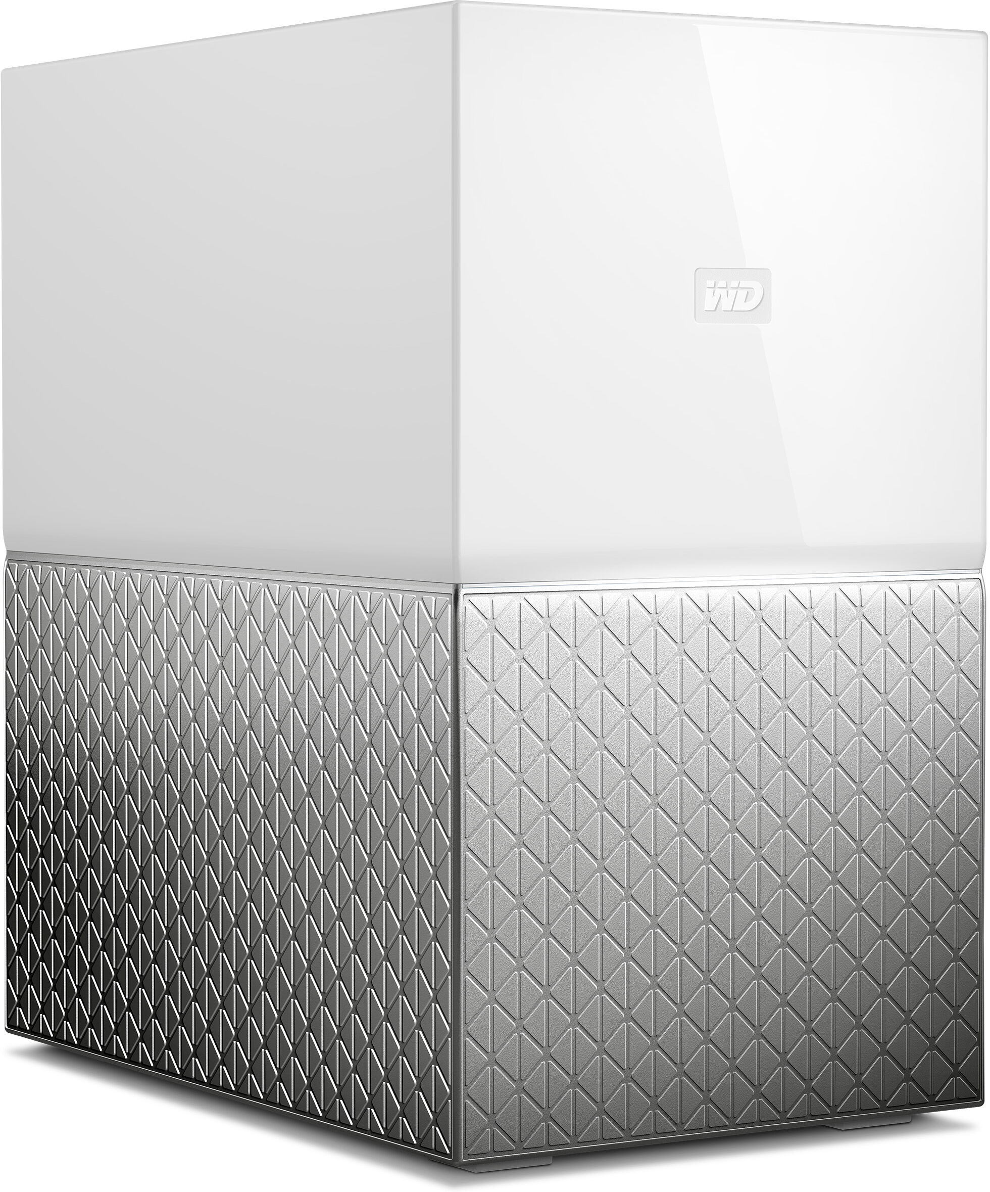 western digital my cloud home duo dispositivo di archiviazione cloud personale 12 tb collegamento ethernet lan bianco [wdbmut0120jwt-eesn]