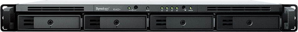 synology rackstation rs422+ server nas e di archiviazione rack (1u) collegamento ethernet lan nero r1600 [rs422+]