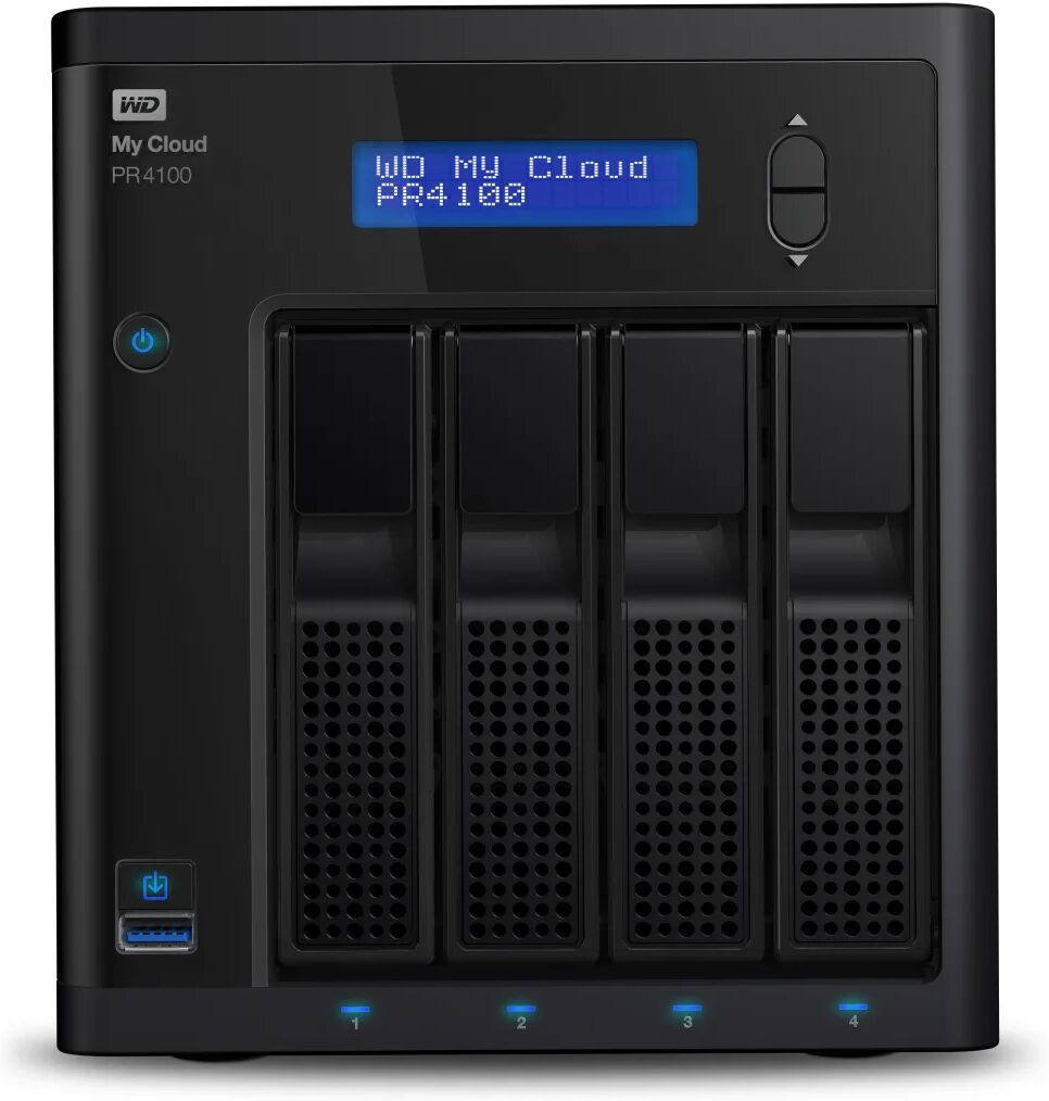 Western Digital Server NAS  My Cloud PR4100 Desktop Collegamento ethernet LAN Nero N3710 [WDBNFA0320KBK-EESN]