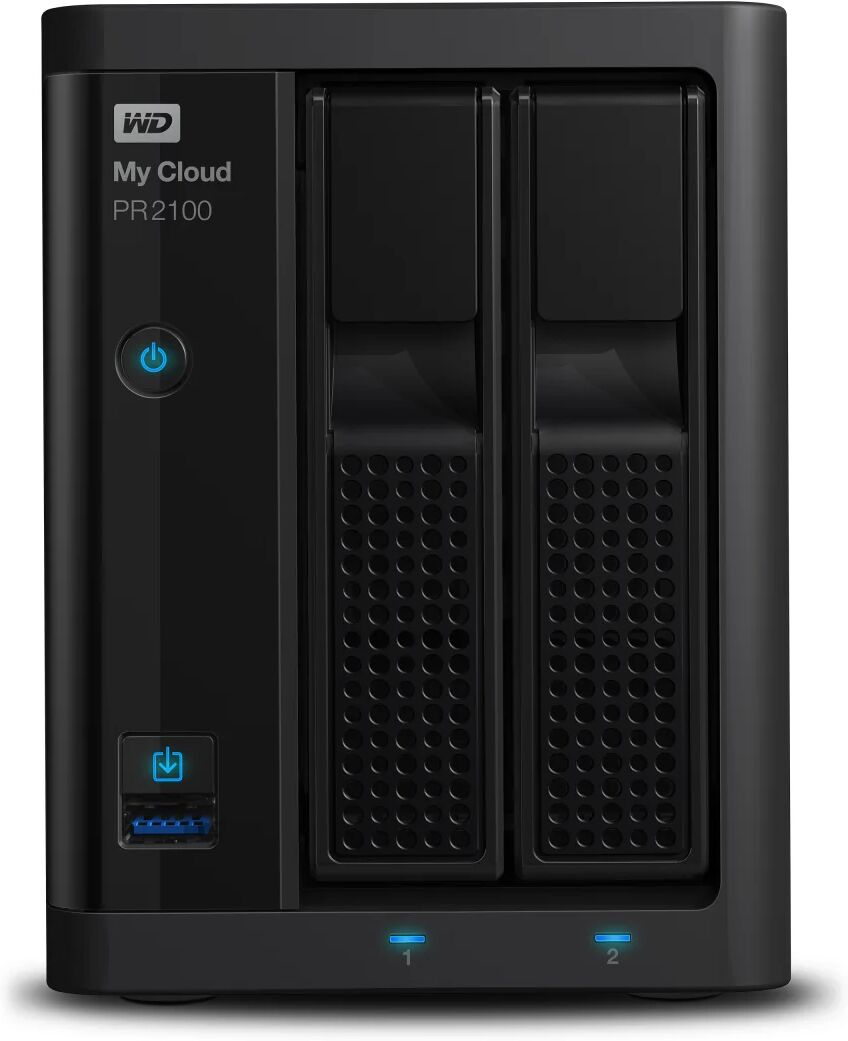 Western Digital Server NAS  My Cloud PR2100 Desktop Collegamento ethernet LAN Nero N3710 [WDBBCL0080JBK-EESN]