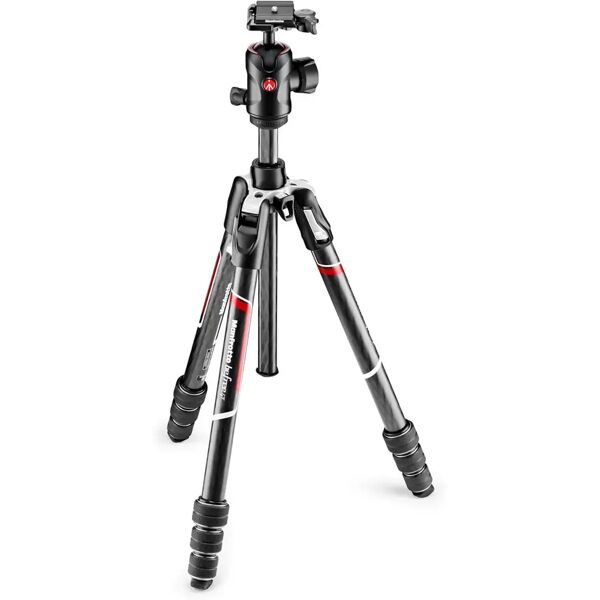 manfrotto mkbfrtc4gt-bh treppiede videocamera portatile 3 gamba/gambe nero, argento