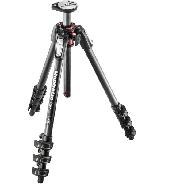 manfrotto mt190cxpro4 treppiede fotocamere digitali/film 3 gamba/gambe nero [mt190cxpro4]