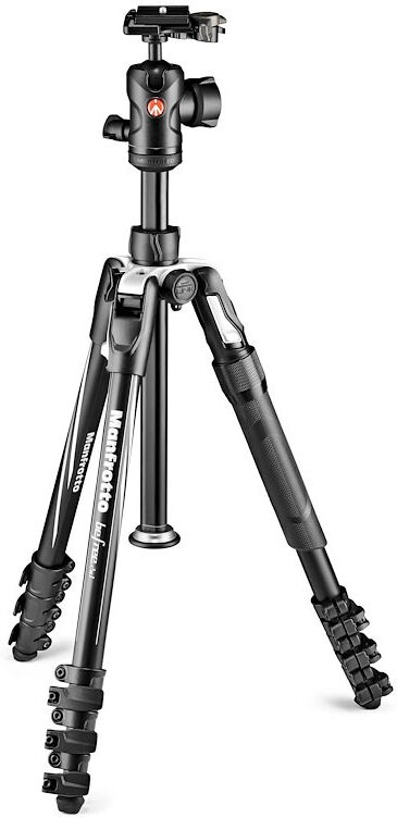 manfrotto treppiede con testa  befree 2n1 treppiede e monopiede in alluminio chiusure a leva mbbfrla4b-bhm [mkbfrla4b-bhm]