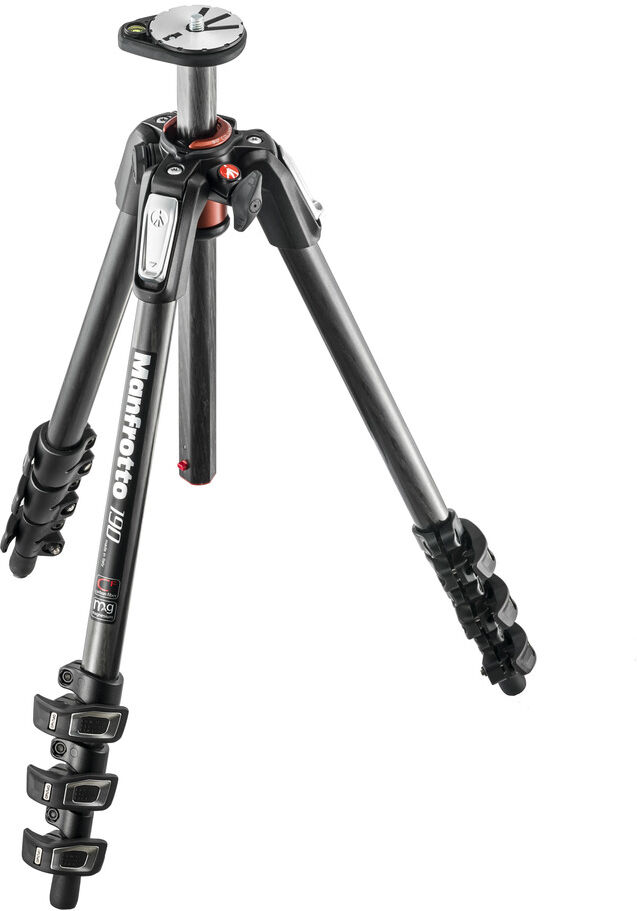 manfrotto mt190cxpro4 treppiede fotocamere digitali/film 3 gamba/gambe nero [mt190cxpro4]