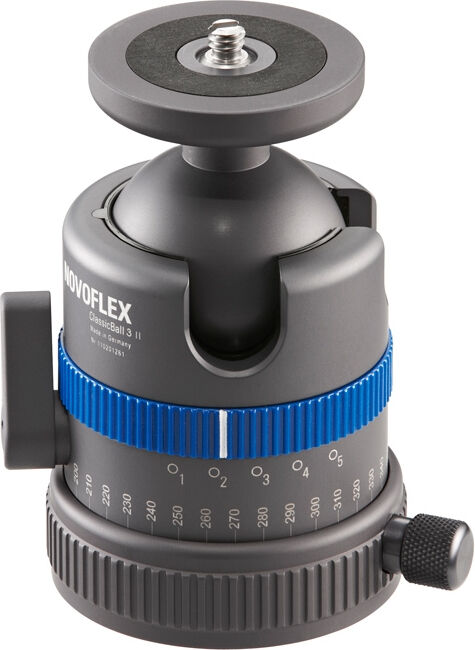 Novoflex Testa per treppiedi  CB3 II testa treppiede Nero, Blu Metallo 1/4, 3/8" Palla [CB3 II]