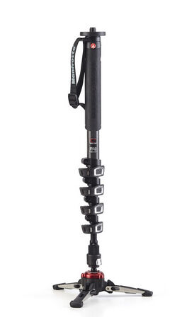 Manfrotto MVMXPROC5 monopiede per fotocamera Fibra di carbonio 1/4, 3/8" Nero [MVMXPROC5]