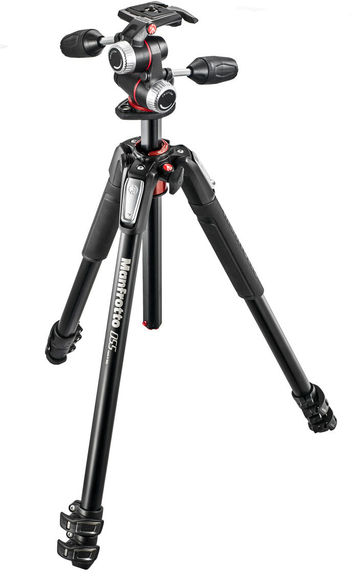 Manfrotto MK055XPRO3-3W treppiede Fotocamere digitali/film 3 gamba/gambe Nero [MK055XPRO3-3W]