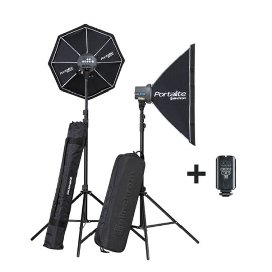 elinchrom d-lite rx one/one softbox to go set di attrezzature per studio fotografico nero [20847.2.ec]