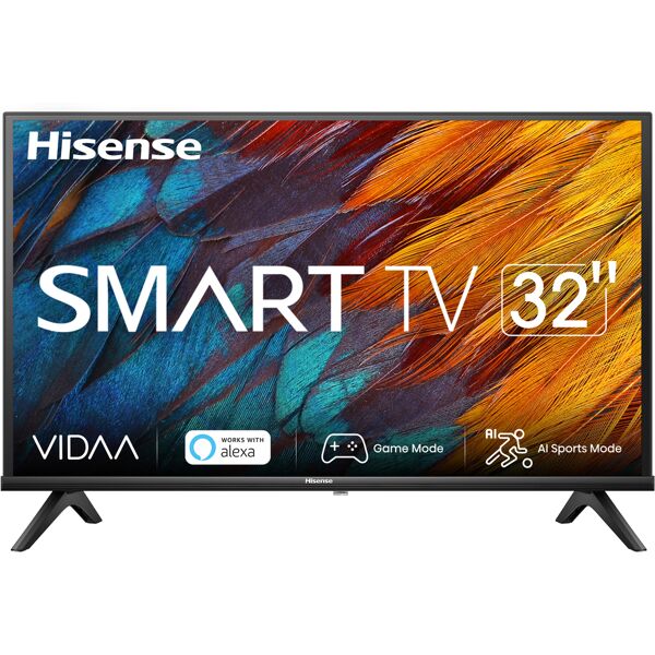 hisense 32a4k tv 81,3 cm (32) hd smart wi-fi nero 200 cd/m² [32a4k]