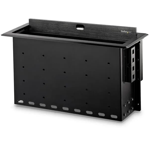 startech.com box4module organizer per cavi scrivania scatola portacavi nero 1 pz [box4module]