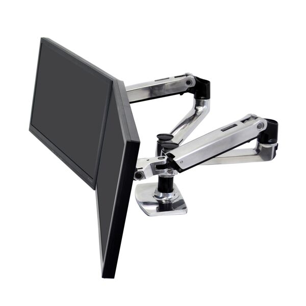 ergotron lx series 45-245-026 supporto da tavolo per tv a schermo piatto 68,6 cm (27) argento scrivania [45-245-026]