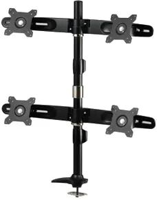 amer mounts amr4p supporto da tavolo per tv a schermo piatto 61 cm (24) nero scrivania [amr4p]