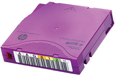 hpe cassetta vergine  c7976an supporto di archiviazione backup nastro dati vuoto lto 1,27 cm [c7976an]