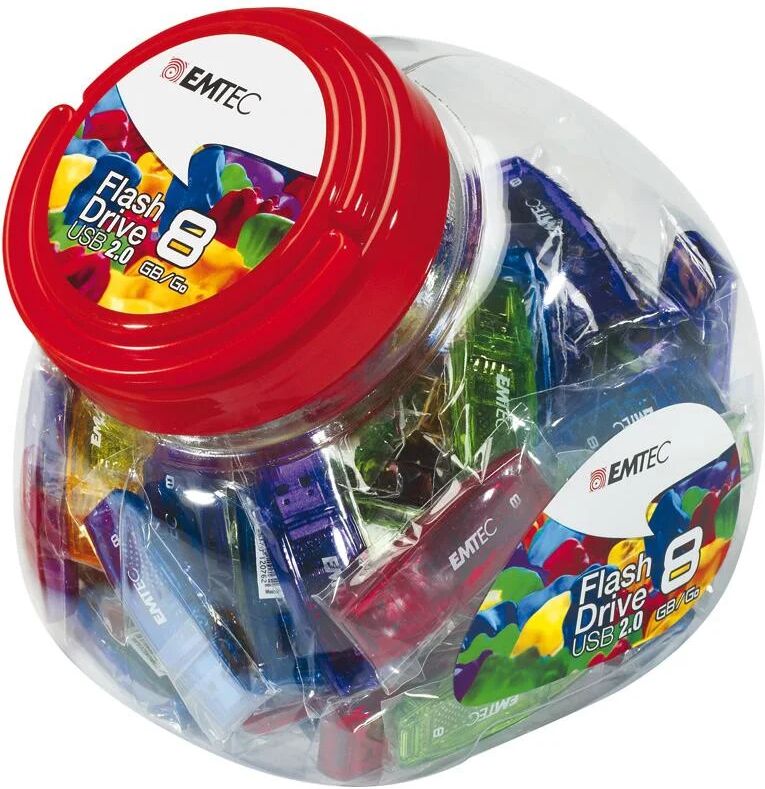 Emtec C410 Color Mix - Candy Jar 2.0 unità flash USB 32 GB tipo A Multicolore [ECMMD32GC410JAR80]