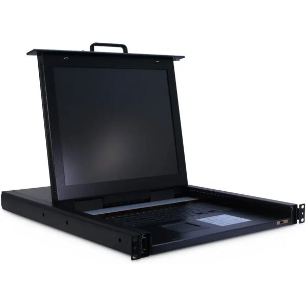 inter-tech kvm-1708 console a rack 43,2 cm (17) 1280 x 1024 pixel acciaio nero [88887213]