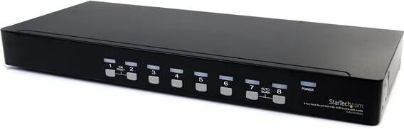 startech.com switch kvm vga usb a 8 porte montabile su rack con audio (cavi inclusi) [sv831dusbau]