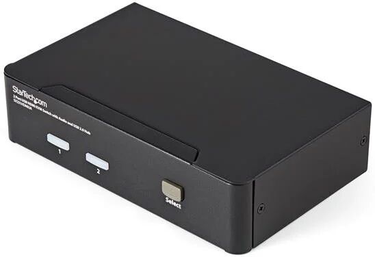 startech.com switch kvm hdmi usb 2 porte, con audio e hub 2.0 [sv231hdmiua]