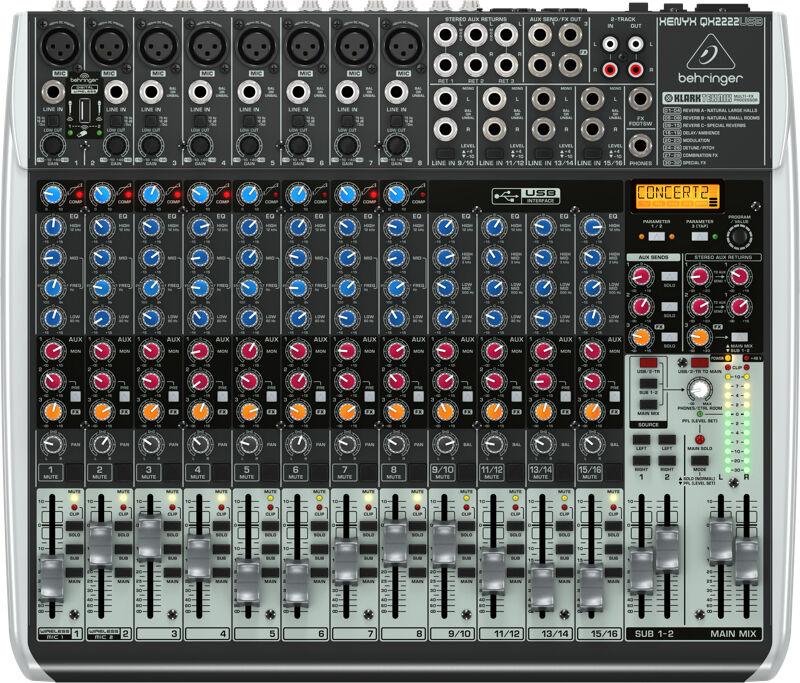 Behringer QX2222USB mixer audio 22 canali [27000365]