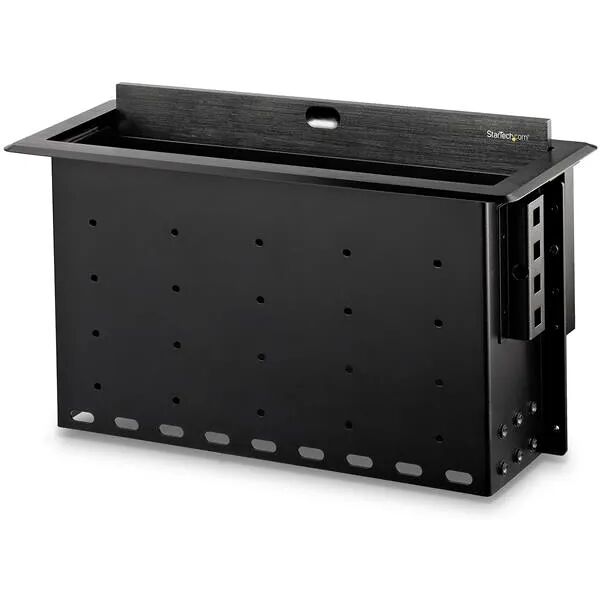 startech.com box4module organizer per cavi scrivania scatola portacavi nero 1 pz [box4module]