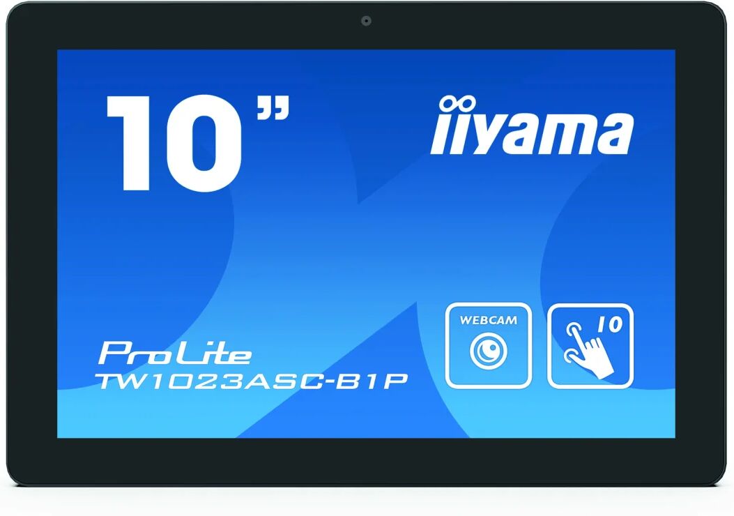 IIYAMA TW1023ASC-B1P espositore per sale riunioni 25,6 cm (10.1") 1280 x 800 Pixel LED 802.11b, 802.11g, Wi-Fi 4 (802.11n) Bluetooth [TW1023ASC-B1P]