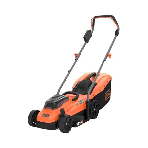 black & decker bcmw3318l2 tagliaerba a spinta batteria nero, arancione [bcmw3318l2-qw]