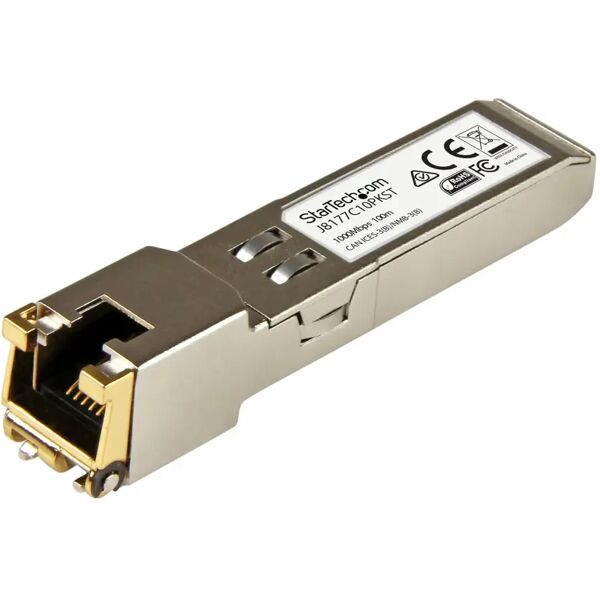 startech.com hpe j8177c compatibile ricetrasmettitore sfp - 1000base-t 10 unità [j8177c10pkst]