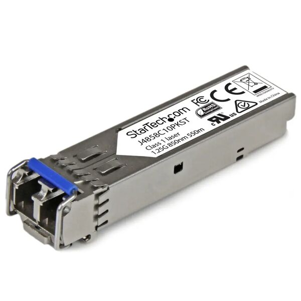 startech.com hpe j4858c compatibile ricetrasmettitore sfp - 1000base-sx 10 unità [j4858c10pkst]