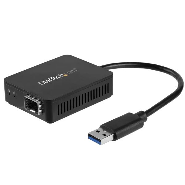 startech.com convertitore da usb 3.0 a fibra ottica - adattatore compatto sfp aperto di rete gigabit compatibile con adattatore in multimodale (mmf) / fibra monomodale (smf) [us1ga30sfp]