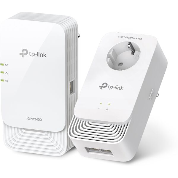 tp-link pgw2440 kit adattatore di rete powerline 1428 mbit/s collegamento ethernet lan wi-fi bianco [pgw2440 kit]