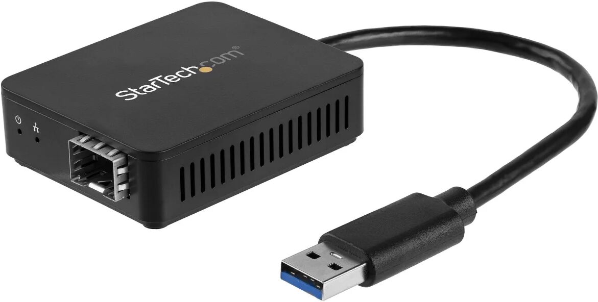 startech.com convertitore da usb 3.0 a fibra ottica - adattatore compatto sfp aperto di rete gigabit compatibile con adattatore in multimodale (mmf) / fibra monomodale (smf) [us1ga30sfp]