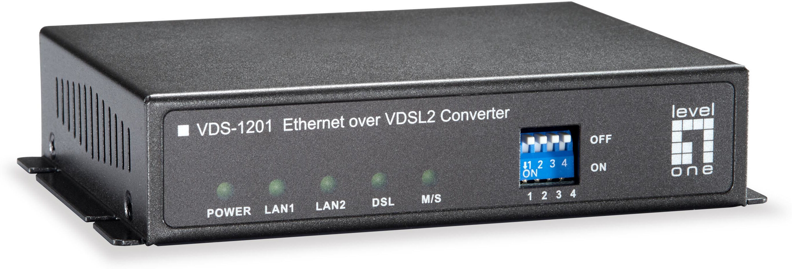 LevelOne VDS-1201 convertitore multimediale di rete 100 Mbit/s Nero [VDS-1201]