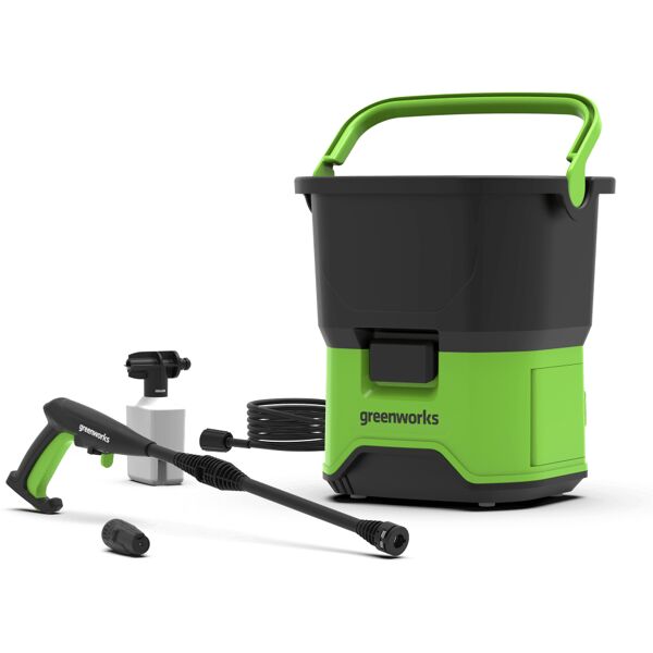 greenworks 5104607 idropulitrice verticale batteria 300 l/h nero, verde [5104607]