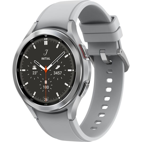 samsung smartwatch  galaxy watch4 classic 3,56 cm (1.4) super amoled 46 mm argento gps (satellitare) [sm-r890nzsaeue]