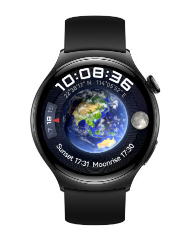 huawei smartwatch  watch 4 3,81 cm (1.5) amoled 46 mm digitale 466 x pixel touch screen nero wi-fi gps (satellitare) [55020amn]