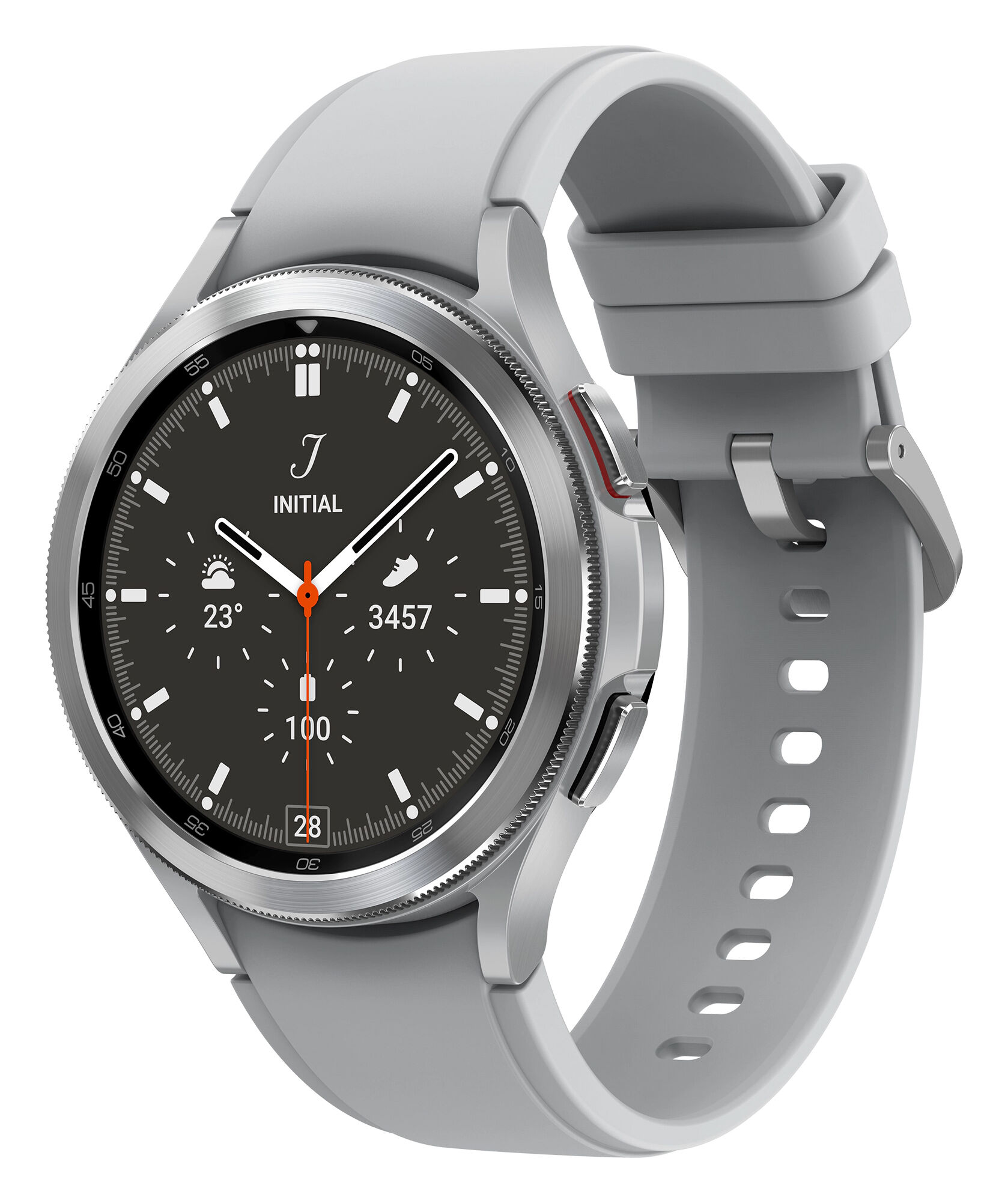 samsung smartwatch  galaxy watch4 classic 3,56 cm (1.4) super amoled 46 mm argento gps (satellitare) [sm-r890nzsaeue]