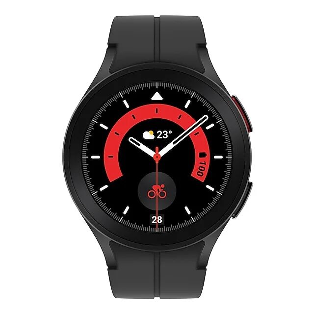 Samsung Smartwatch  Galaxy Watch5 Pro 3,56 cm (1.4") OLED 45 mm Digitale 450 x Pixel Touch screen 4G Nero Wi-Fi GPS (satellitare) [SM-R925FZKADBT]