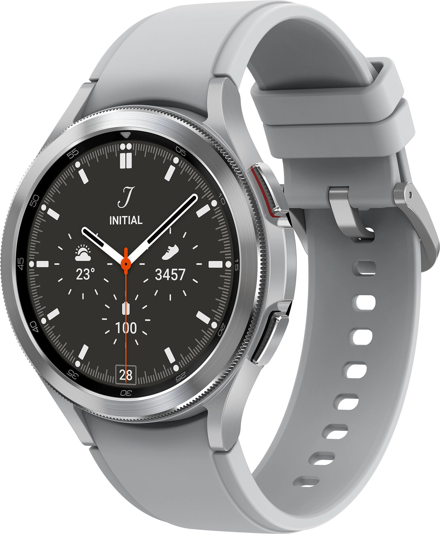 Samsung Smartwatch  Galaxy Watch4 Classic 3,56 cm (1.4") Super AMOLED 46 mm Argento GPS (satellitare) [SM-R890NZSAEUE]