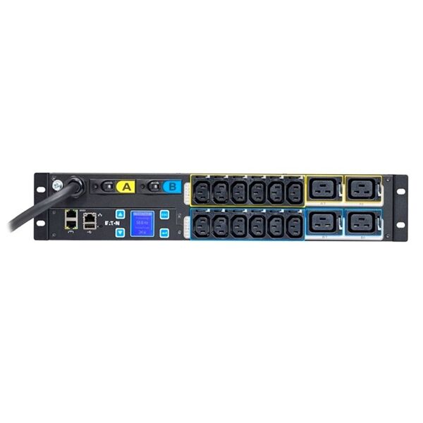 eaton emih06 unità di distribuzione dell'energia (pdu) 16 presa(e) ac 2u nero [emih06]