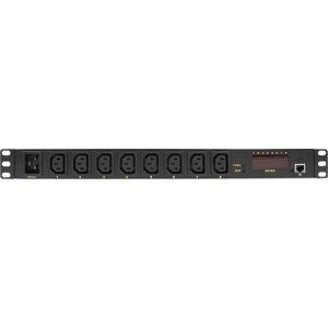 Logilink Pdu8p01 Unità Di Distribuzione Dell'energia (pdu) 8 Presa(e) Ac 1u Nero [pdu8p01]