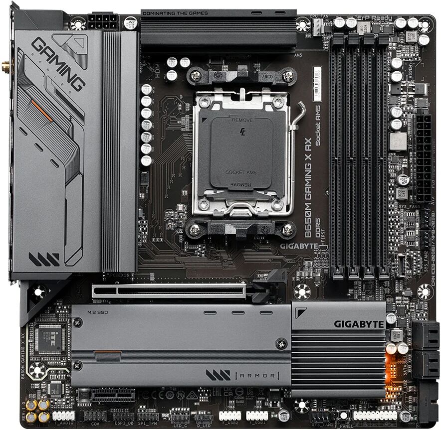 Gigabyte B650M GAMING X AX scheda madre AMD B650 Presa di corrente AM5 micro ATX [B650M AX]