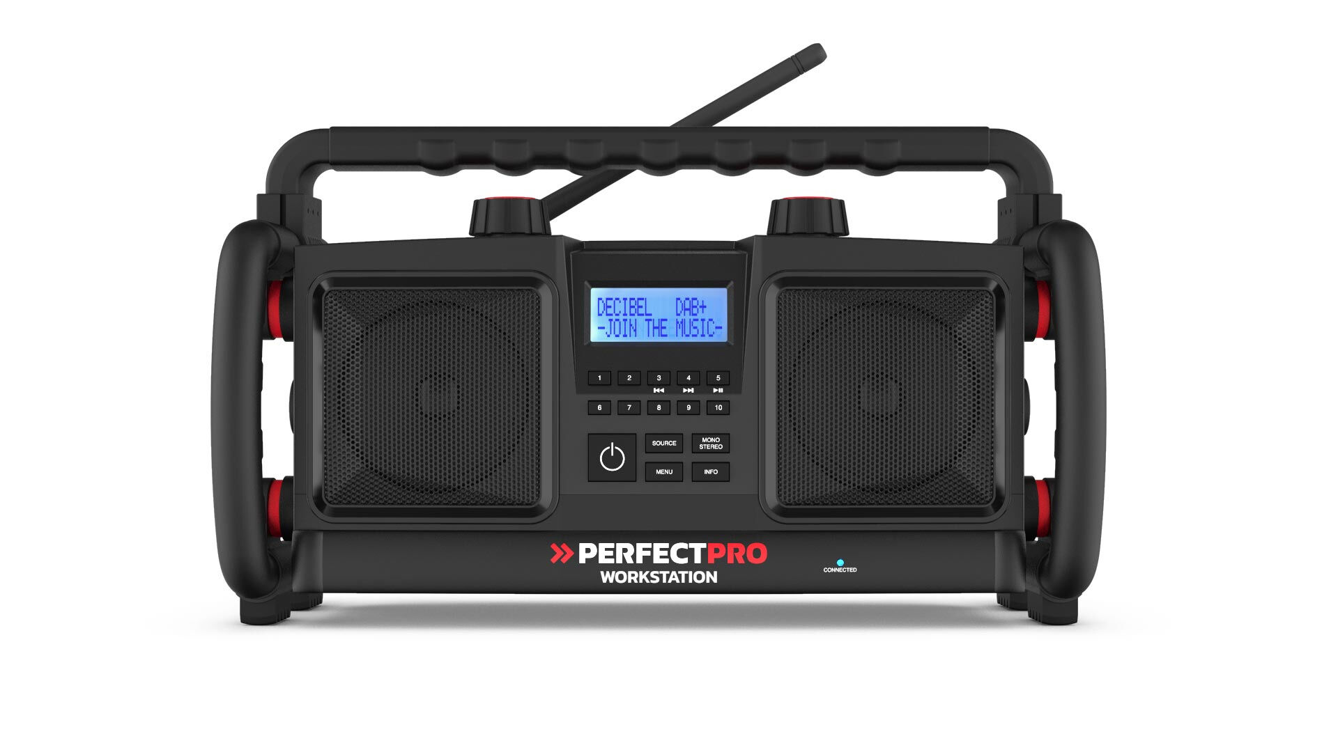 perfectpro radio  workstation portatile digitale nero [ws3]